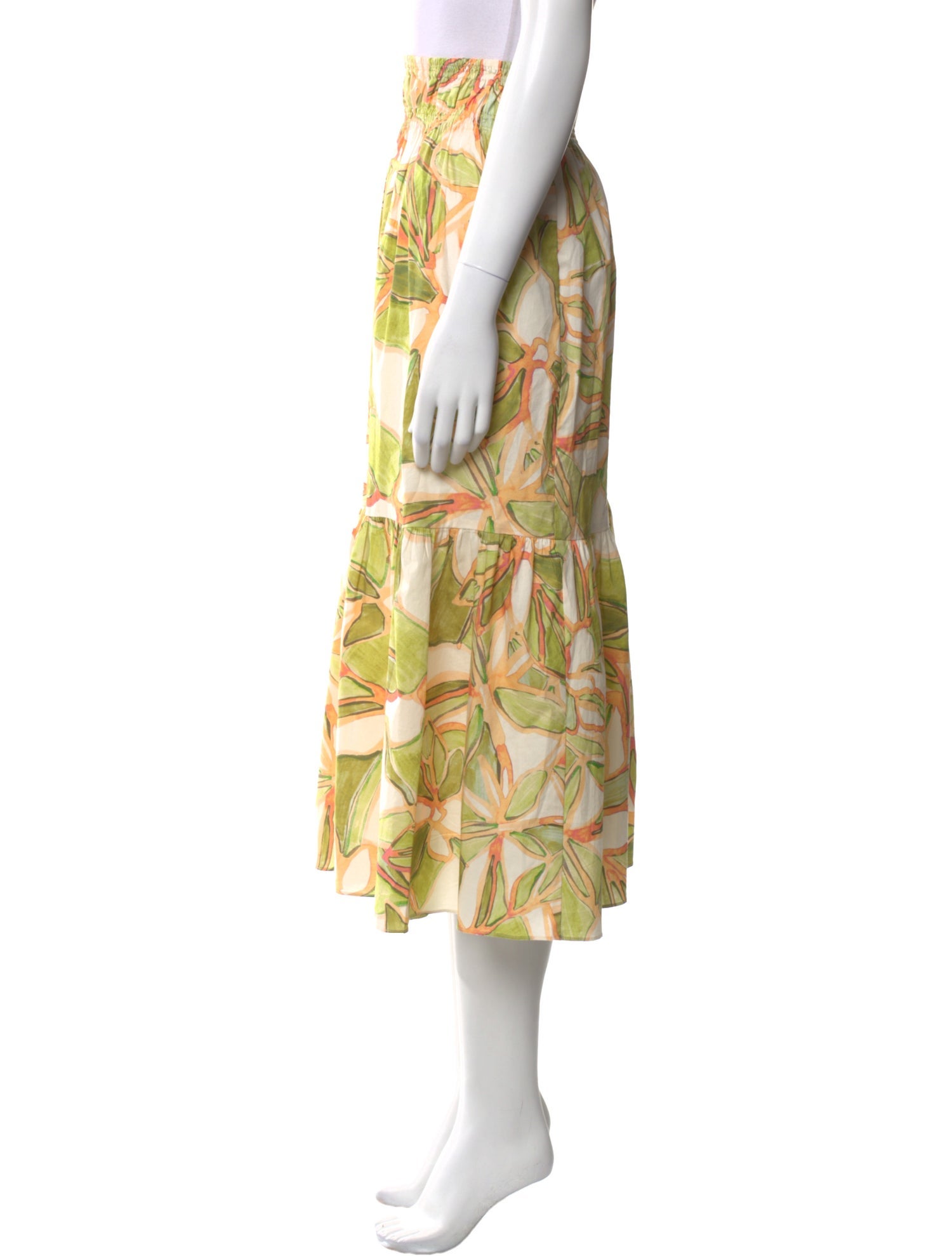 MISA Los Angeles Printed Midi Length Skirt