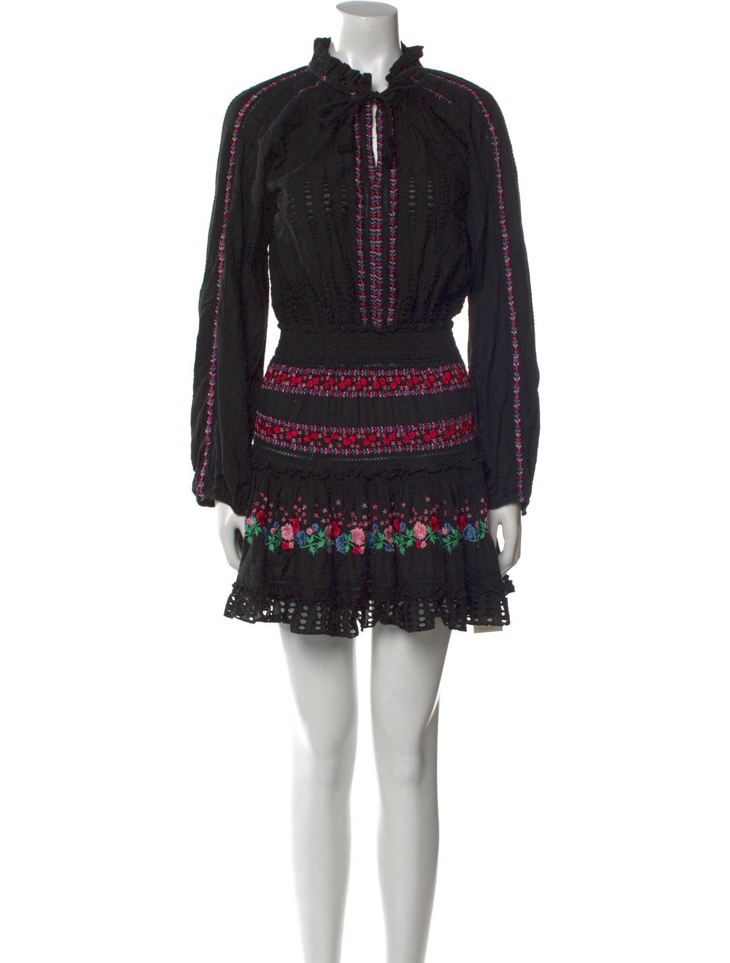 MISA Los Angeles Mock Neck Mini Dress