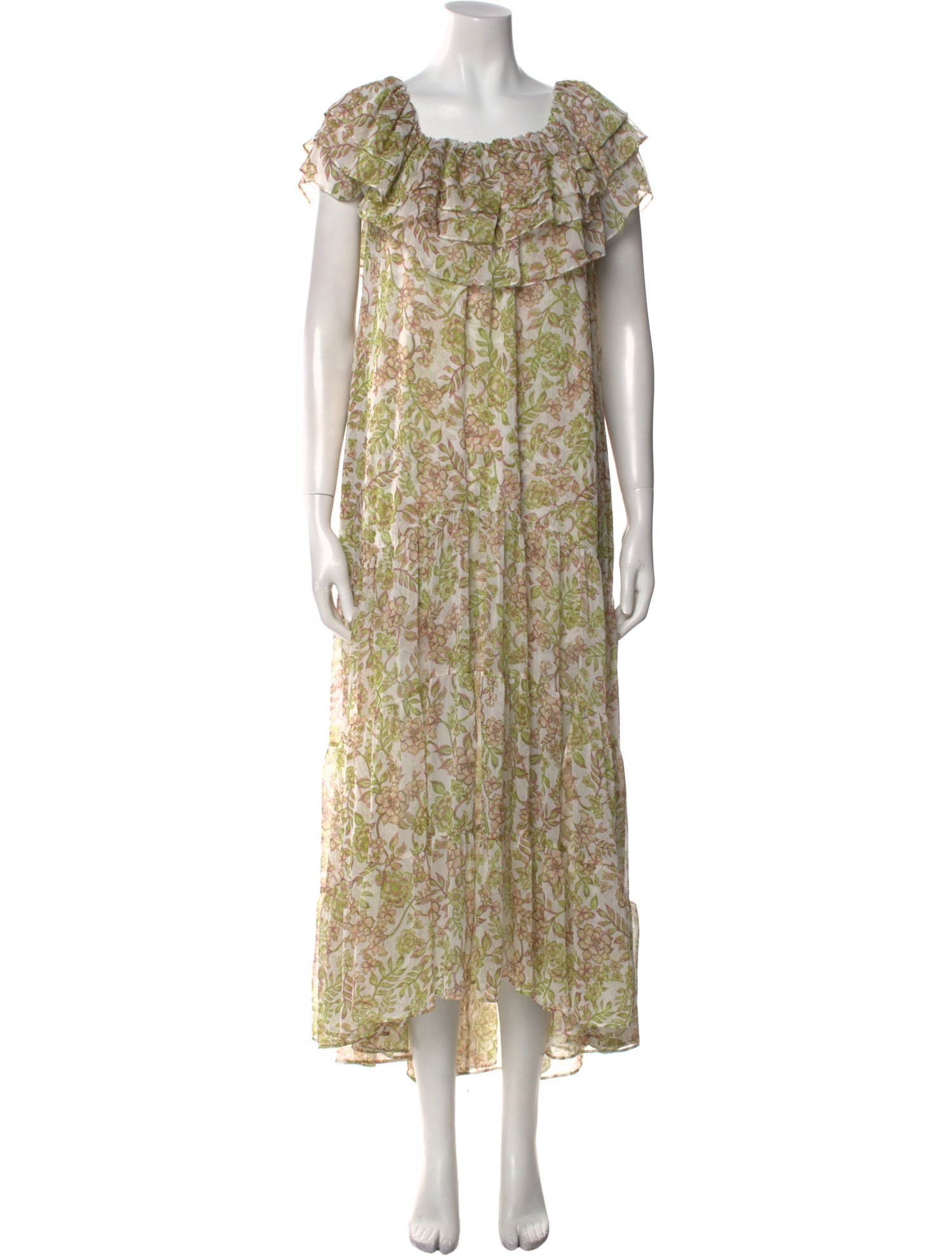 MISA Los Angeles Floral Print Long Dress