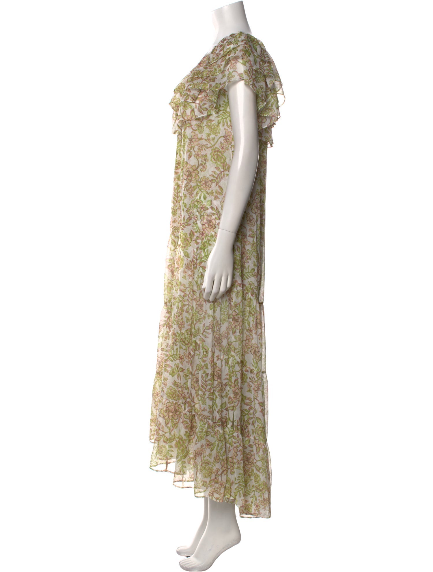 MISA Los Angeles Floral Print Long Dress