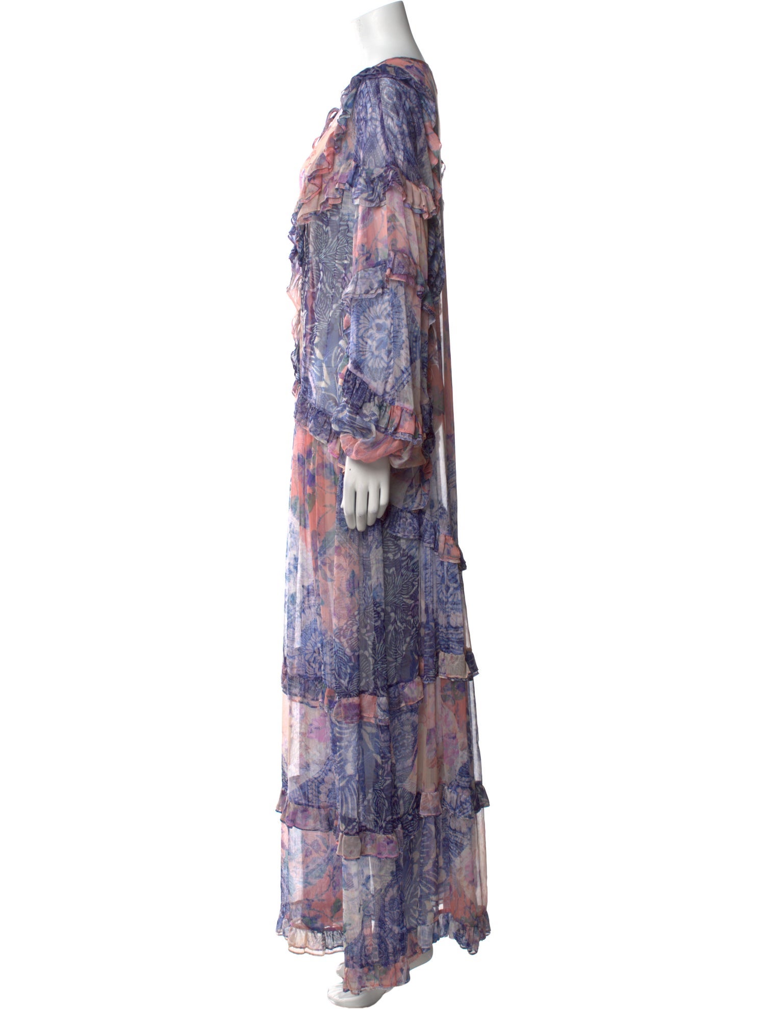 MISA Los Angeles Printed Long Dress