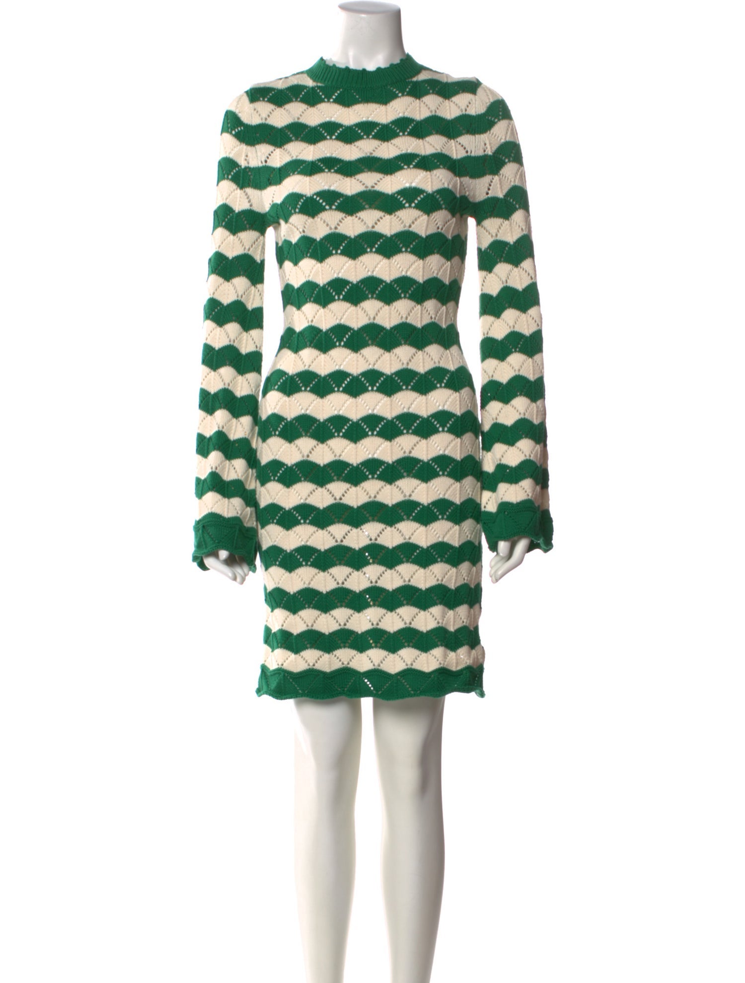 MISA Los Angeles Striped Knee-Length Dress