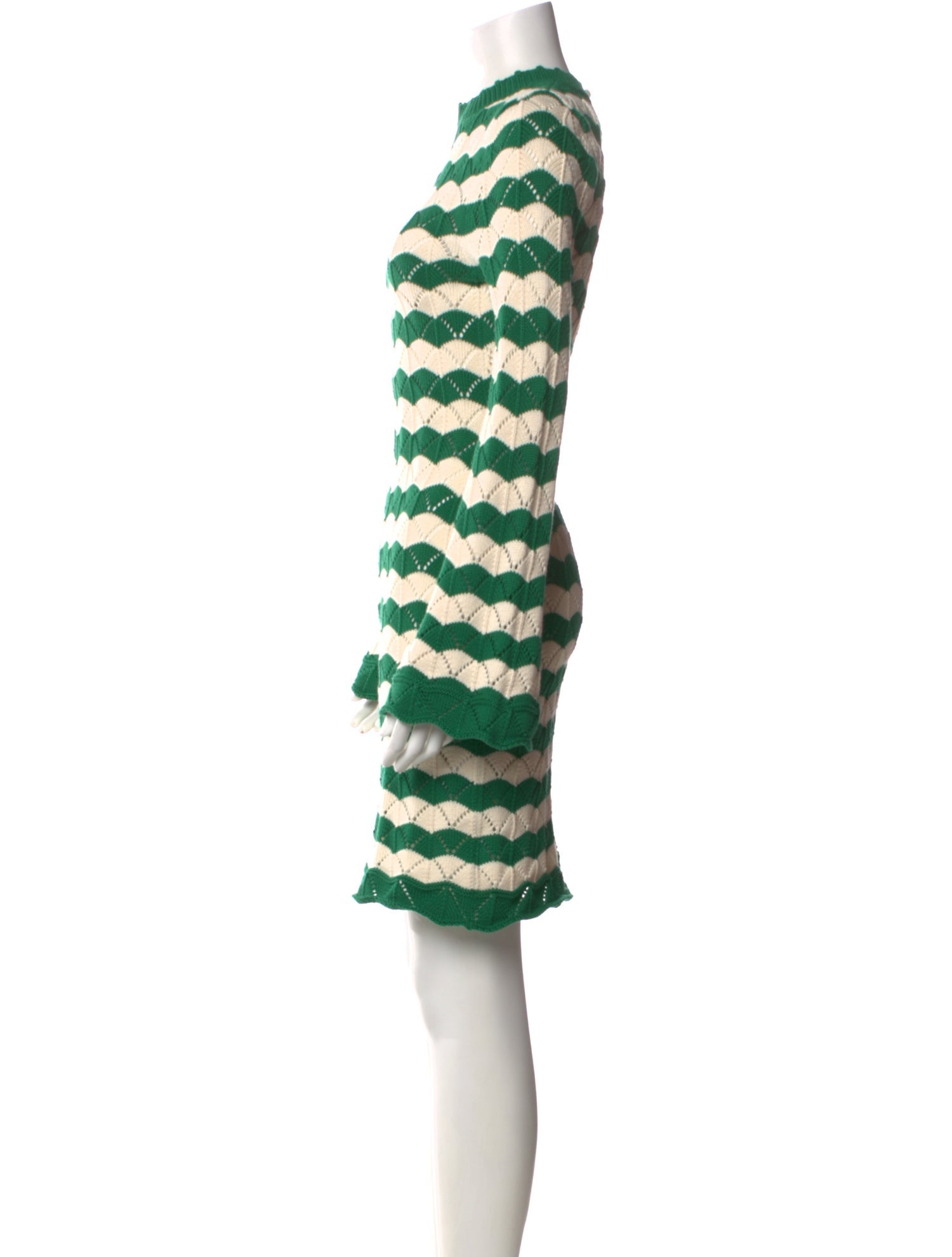 MISA Los Angeles Striped Knee-Length Dress