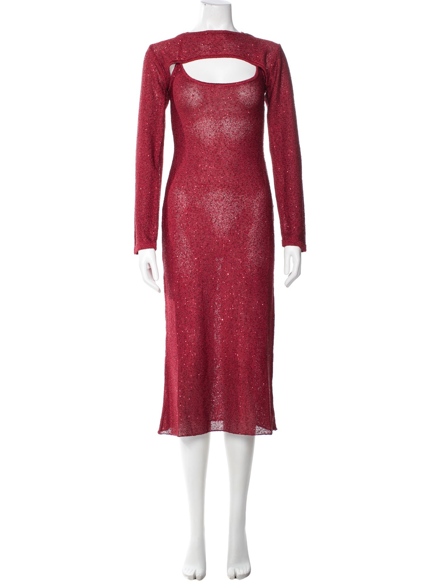 misa red dress MISA Los Angeles Sequin Embellishments Dress Set w/ Tags - Red Suits and  Sets, Clothing - WMISA69497
