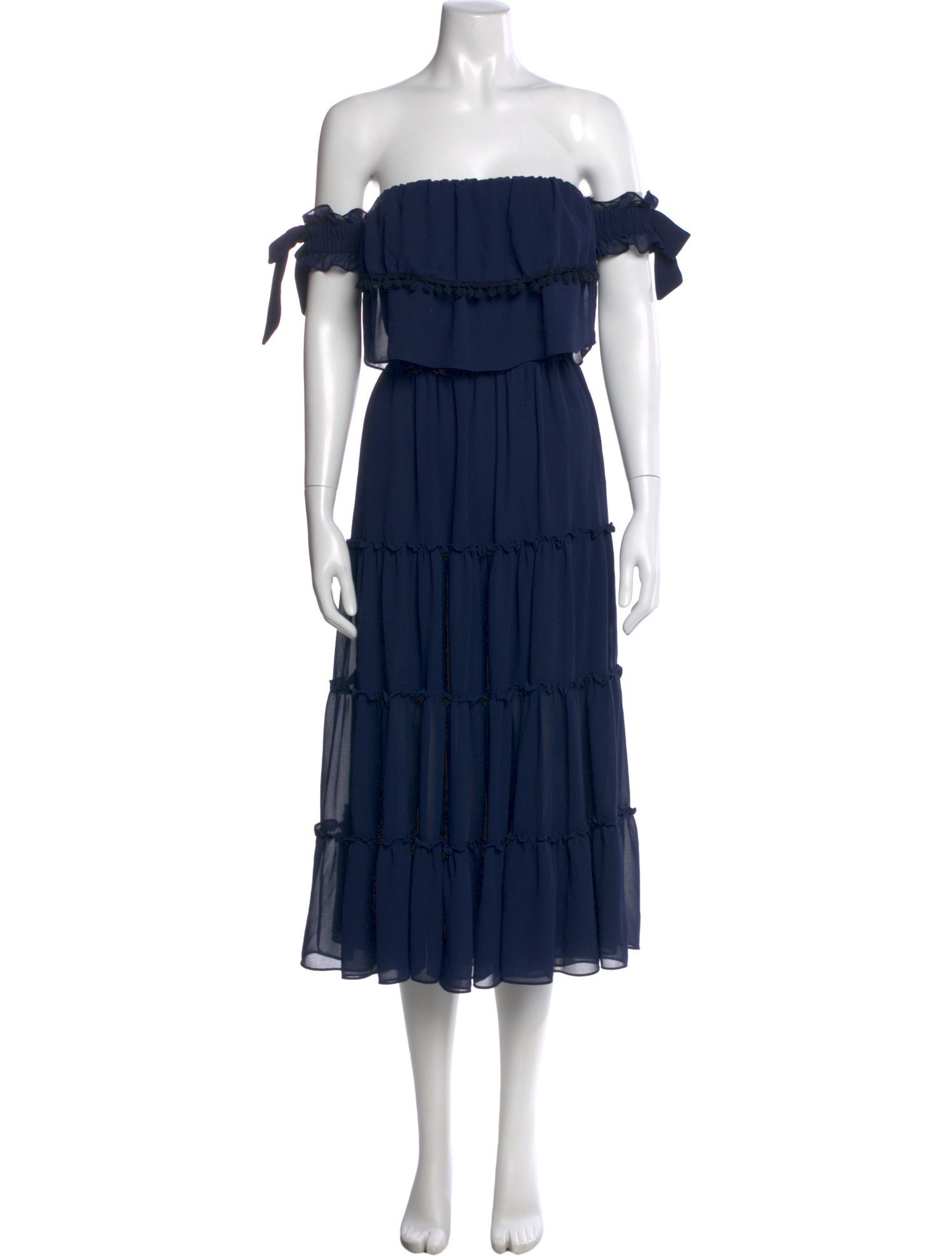 misa los angeles midi dress Small Polka Dot Poplin / XS