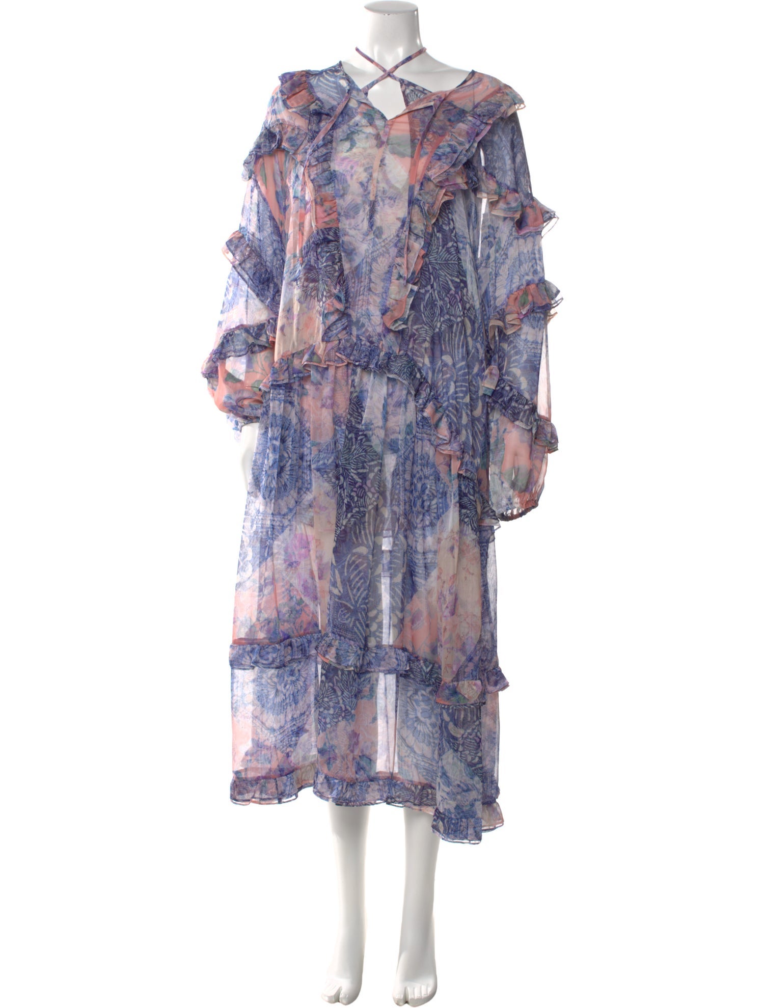 beige mother of the bride dress ZAPAKA Woman A Line Flutter Sleeves Evening Dress With Lace Appliques, Beige / US26W YCRF_bottom Size:0-0 neckline and long sleeves Asymmetric Trench Coat Dress