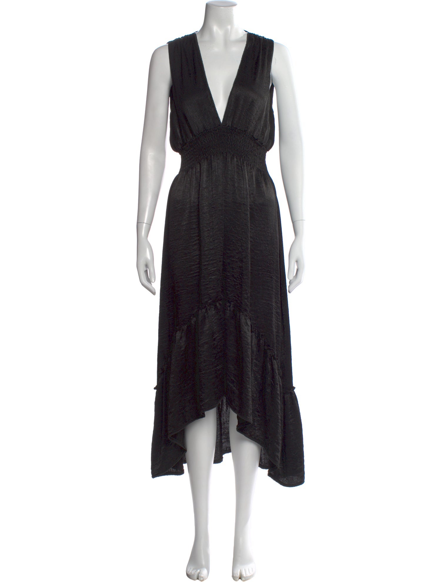 misa black dress MISA Los Angeles V-Neck Long Dress - Black Dresses, Clothing - WMISA71119
