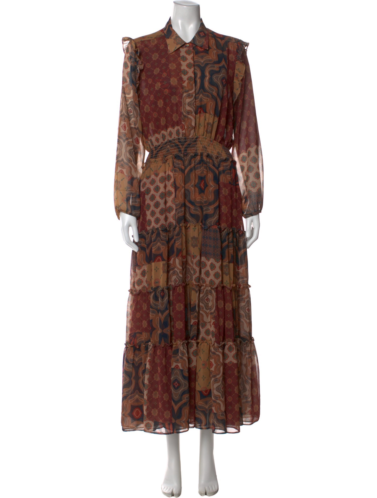 misa brown dress Misa Los Angeles Ahreana Dress