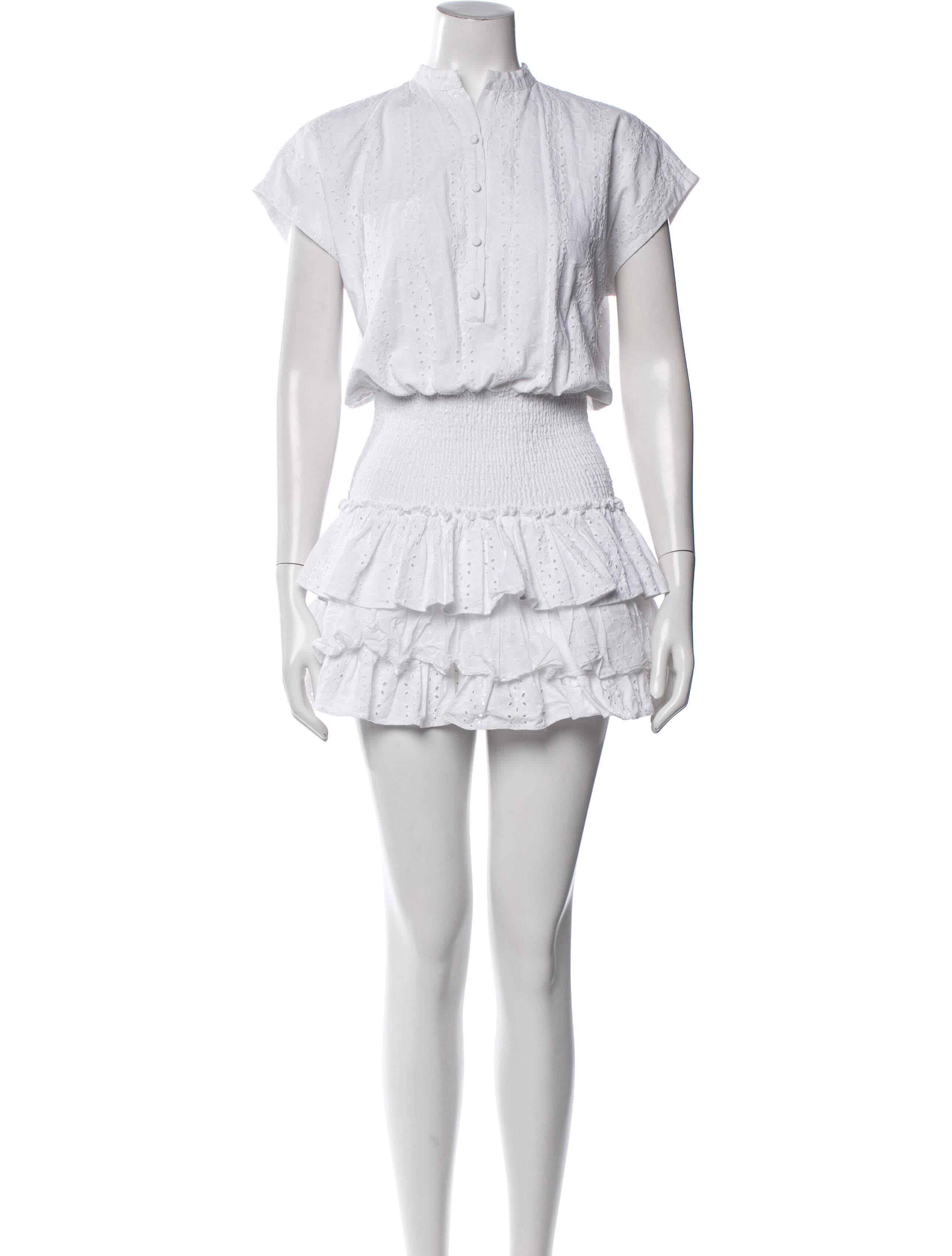 misa los angeles mini dress MISA Los Angeles Women's Nour Printed Satin Minidress - Majorelle Scarf