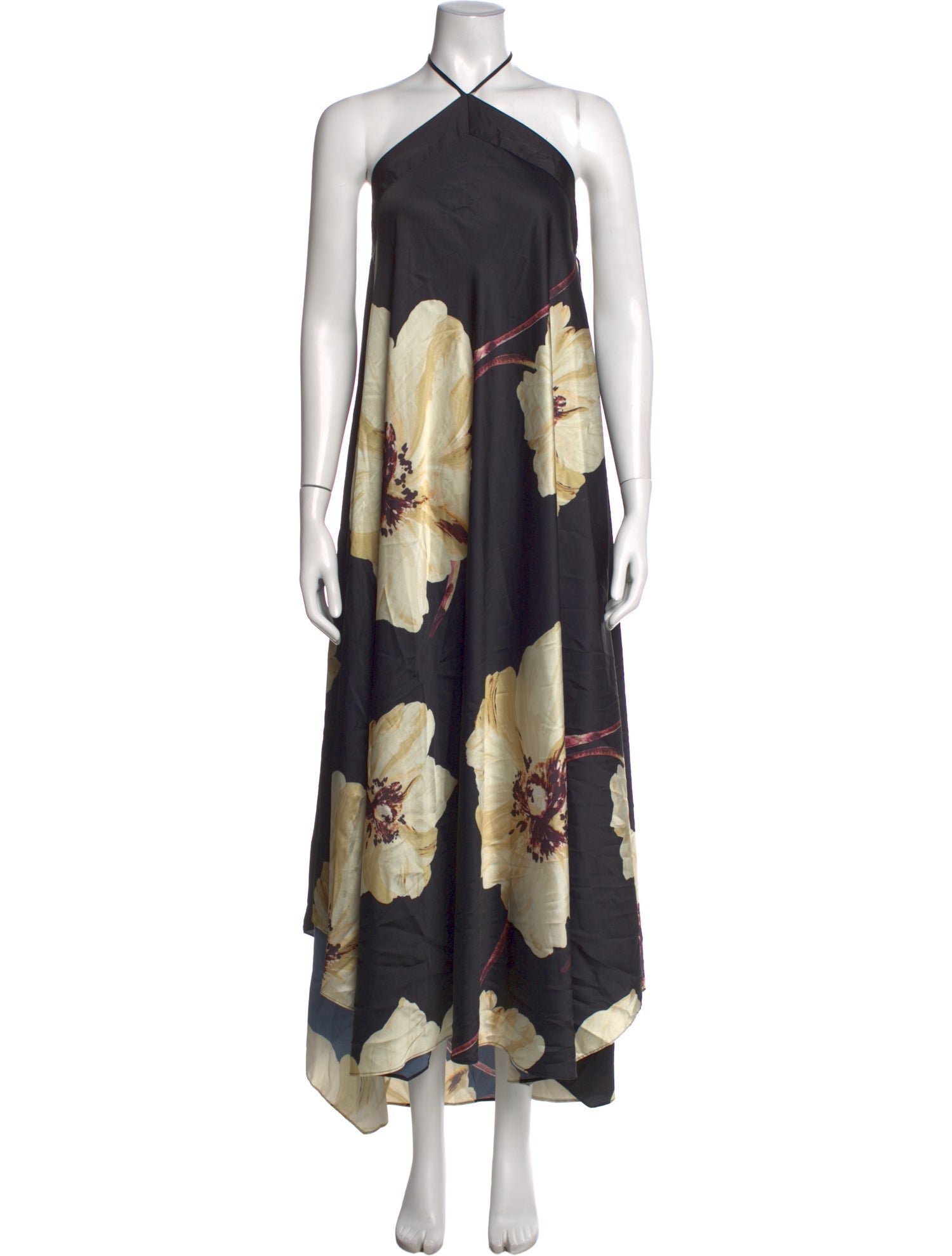 MISA Los Angeles Floral Print Long Dress