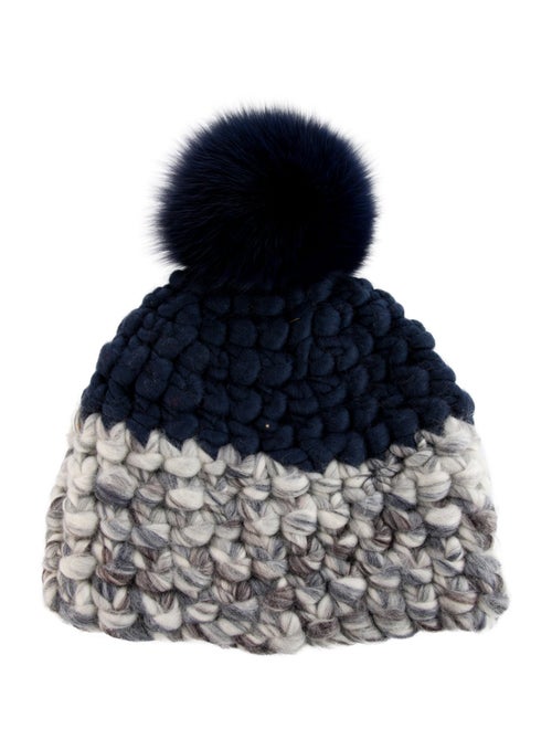 Mischa Lampert Pattern Print Wool Knit Beanie