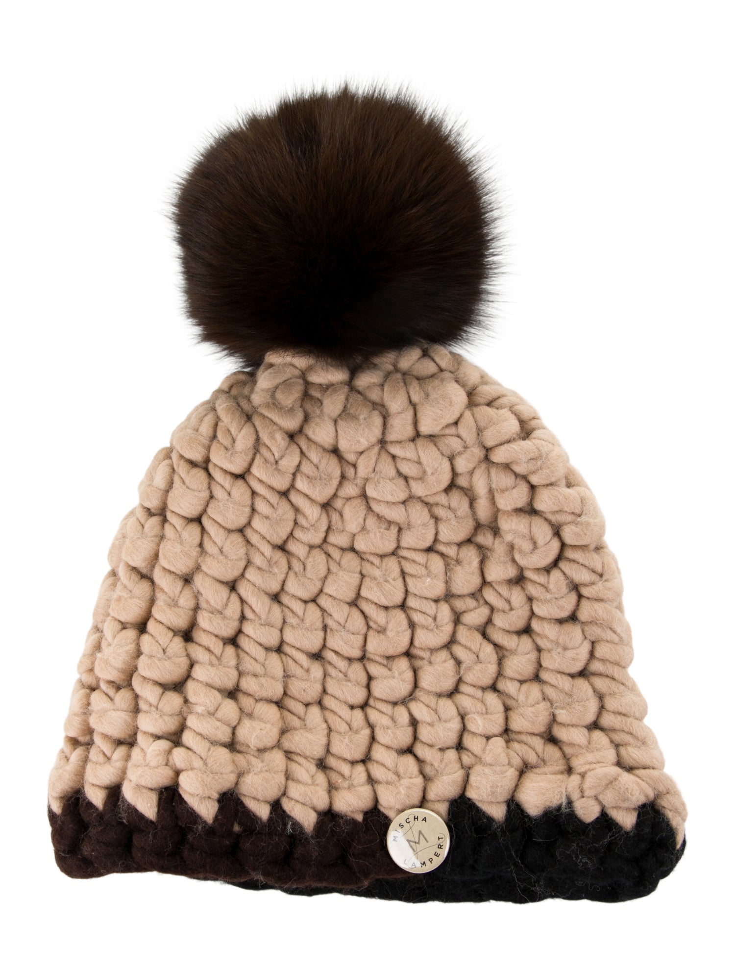 Mischa Lampert Knit Pom Pom Beanie