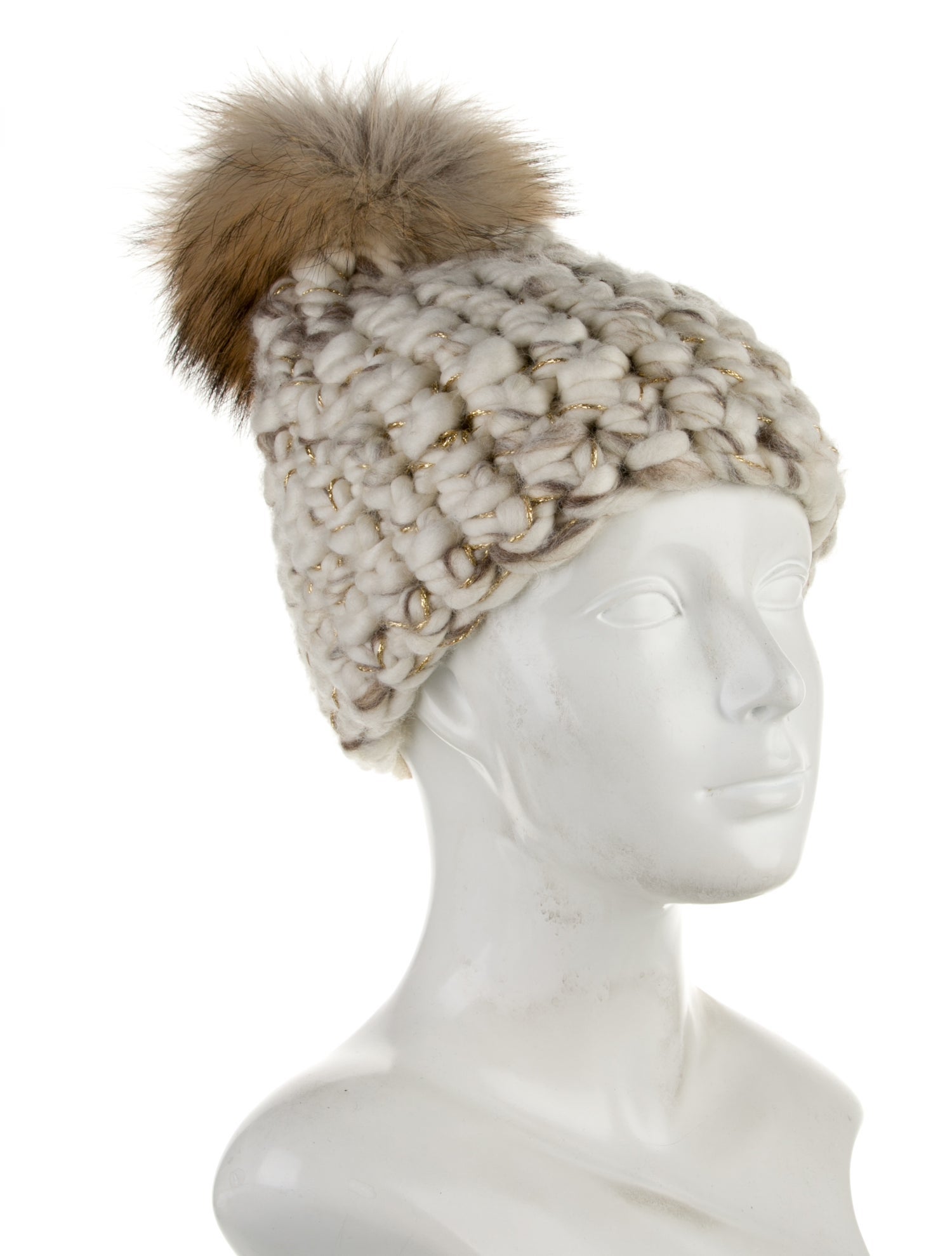 Mischa Lampert Merino Wool Hand Knitted Winter Hat