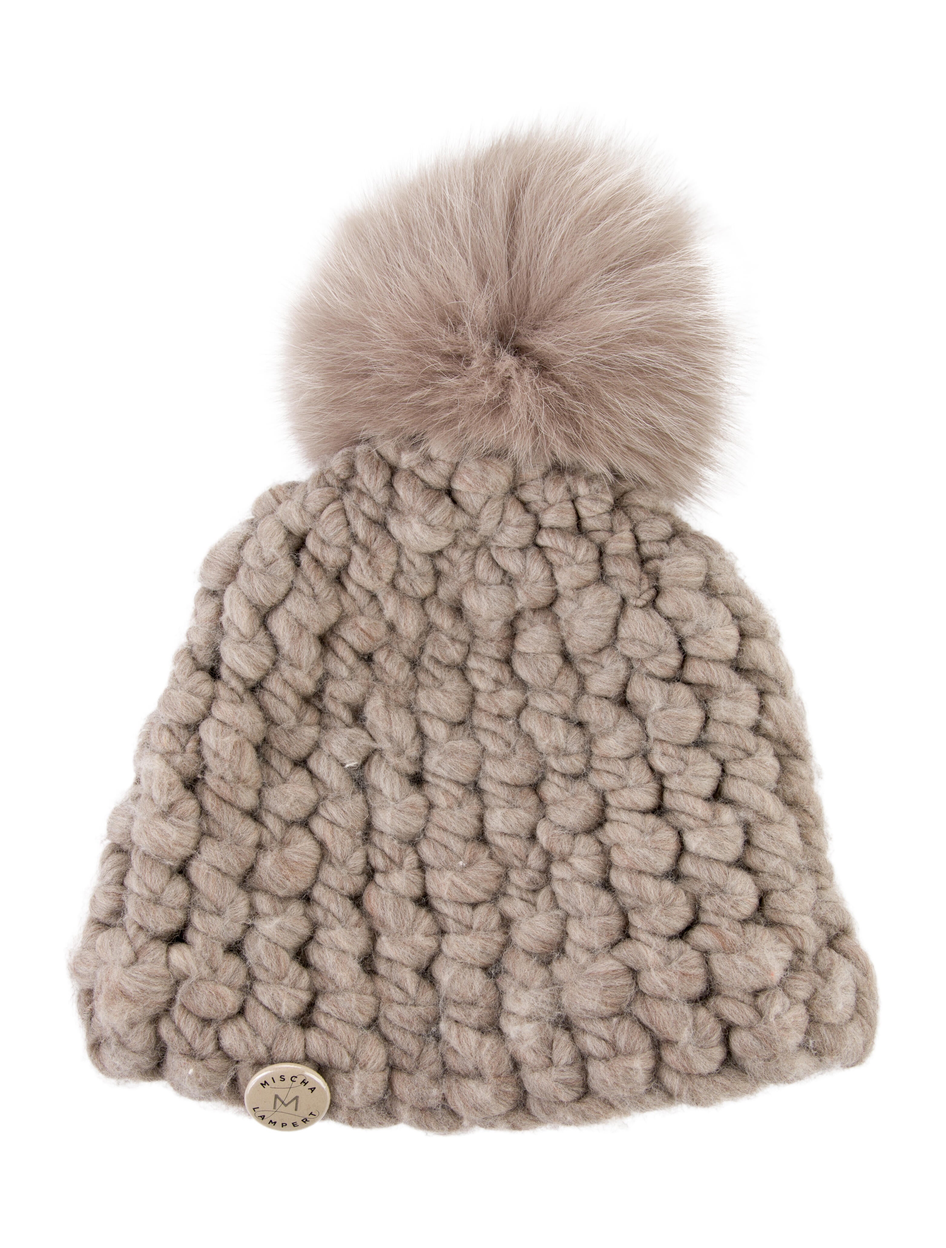 Mischa Lampert Knitted Pom Pom Beanie