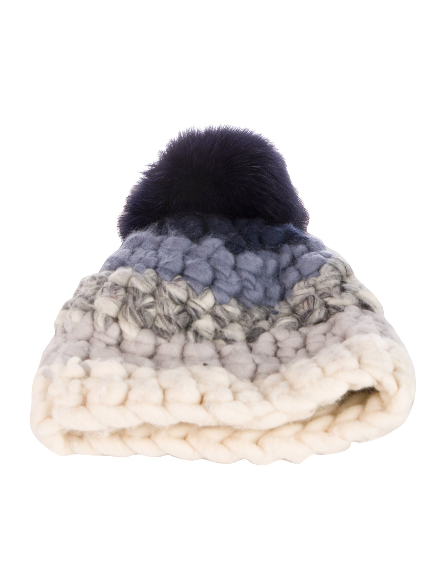 Mischa Lampert Pattern Print Merino Wool Knit Beanie