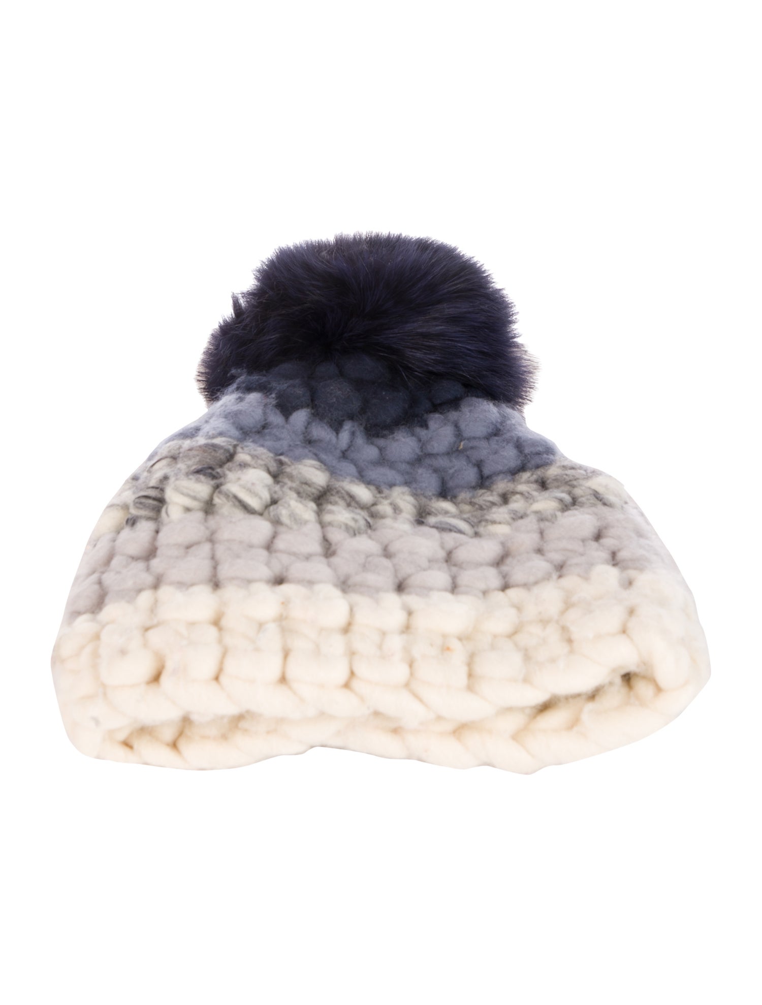 Mischa Lampert Pattern Print Merino Wool Knit Beanie