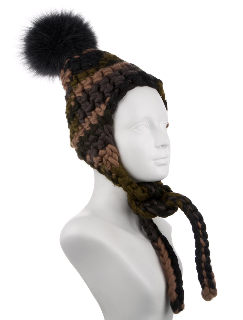 Neutral Mischa Lampert pattern print merino wool … - image 3