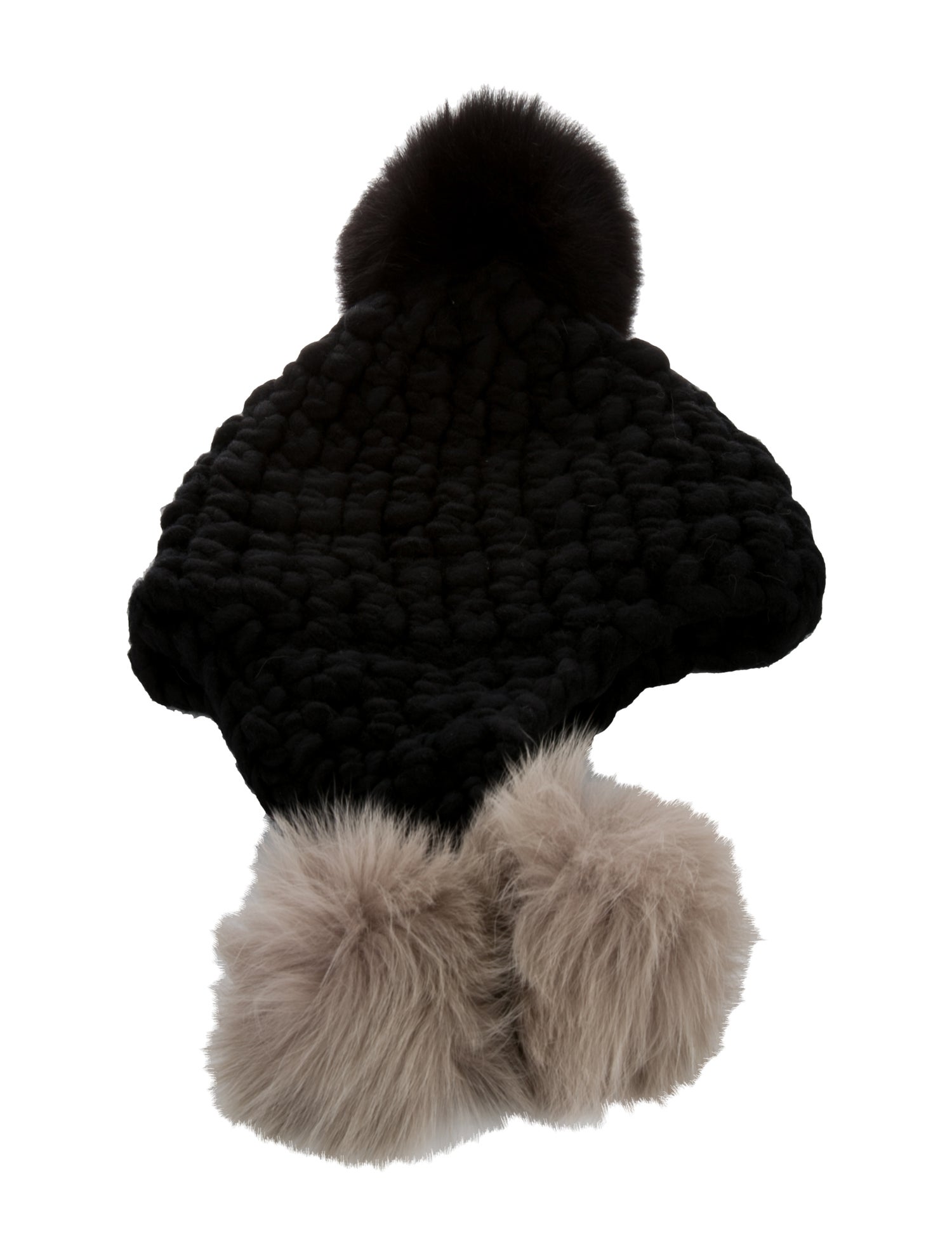 Mischa Lampert Wool-Knit Beanie with ear flaps