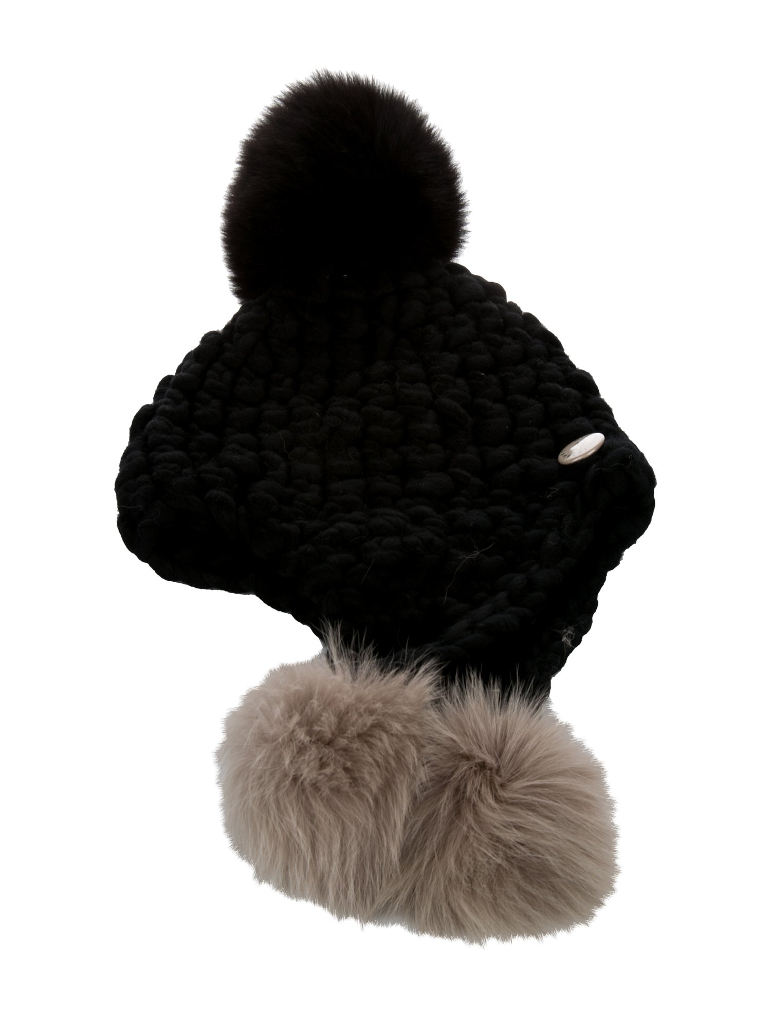 Mischa Lampert Wool-Knit Beanie with ear flaps