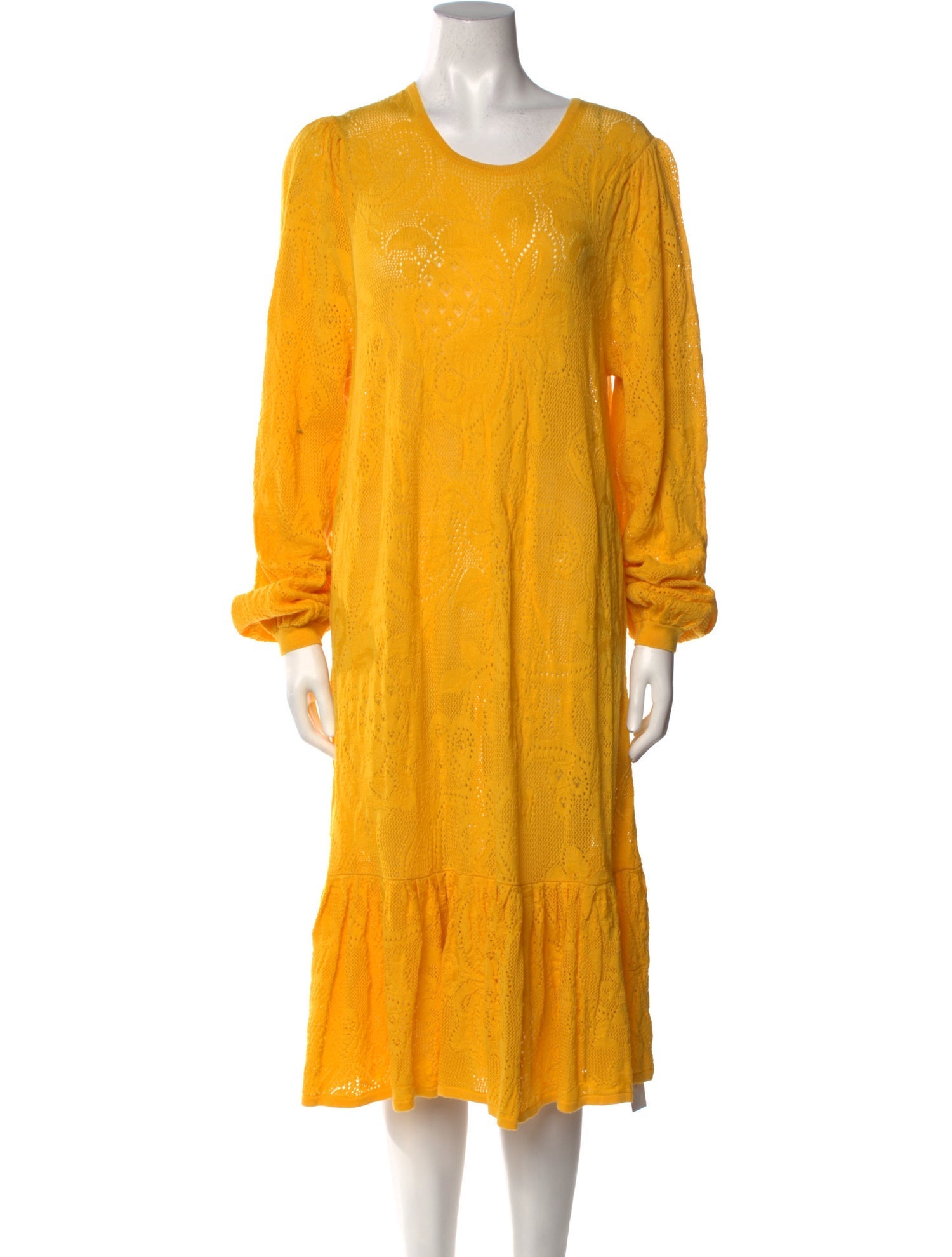 Misha and Puff Scoop Neck Midi Length Dress w/ Tags