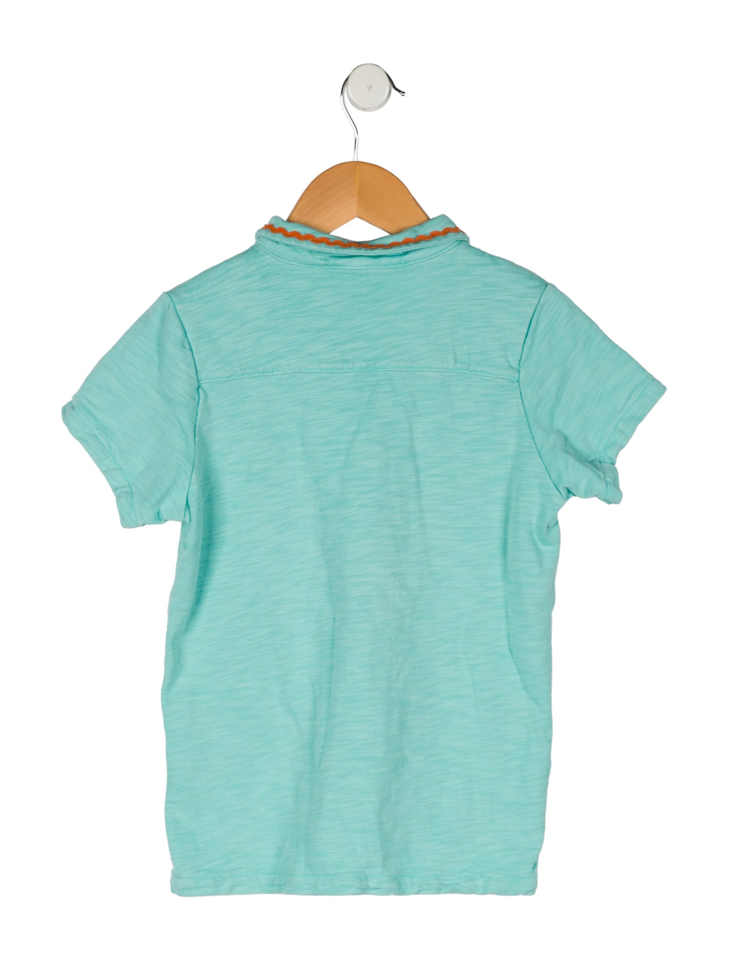 Misha and Puff Girls' Solid Short Sleeve Collared Shirt