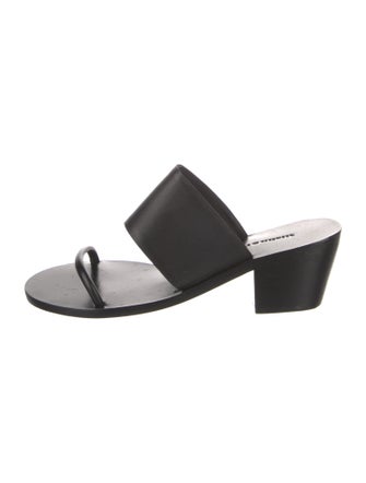 Misha and Puff Leather Slides