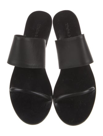 Misha and Puff Leather Slides