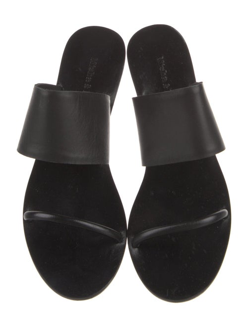 Misha and Puff Leather Slides