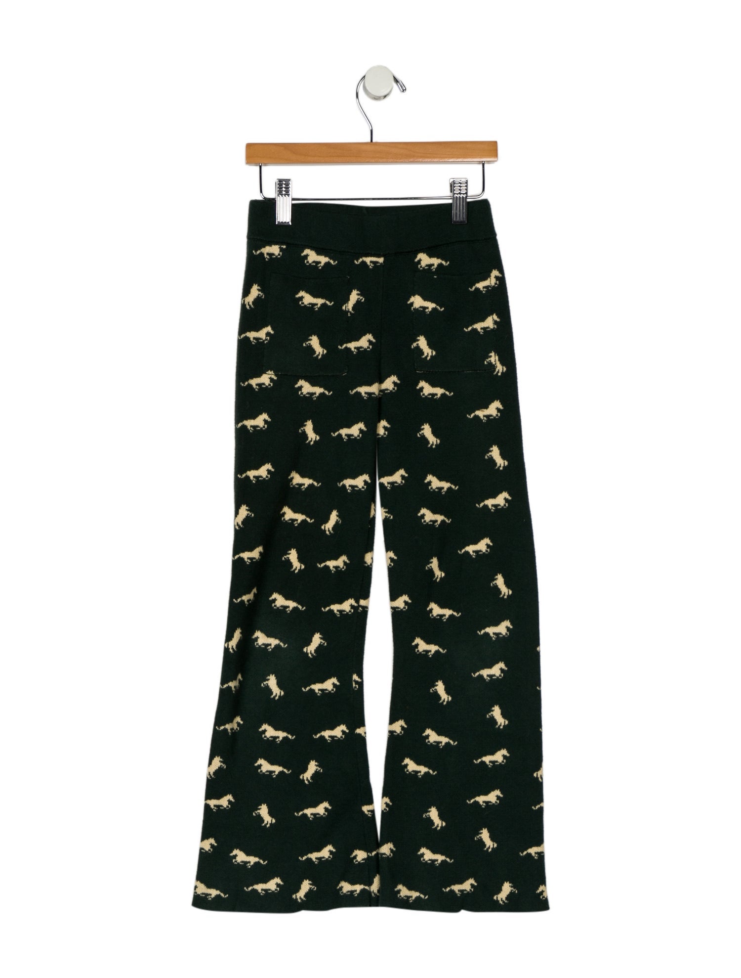 Misha and Puff kid girls' green and neutral sweatpants