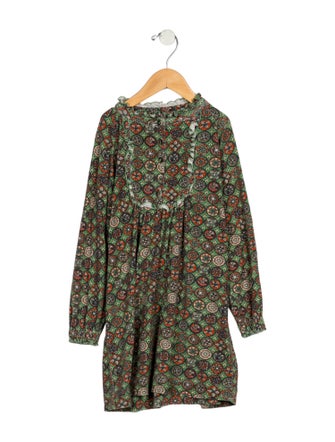 Misha and Puff Girls' Pima Cotton Ruffle Embellished Long Sleeve Top