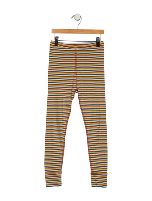 Misha and Puff Girls' Organic Pima Cotton Striped Leggings