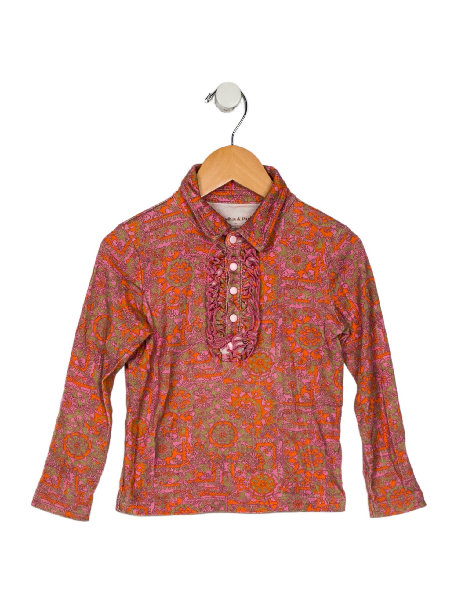 Misha and Puff Girls' Long Sleeve Dress Shirt