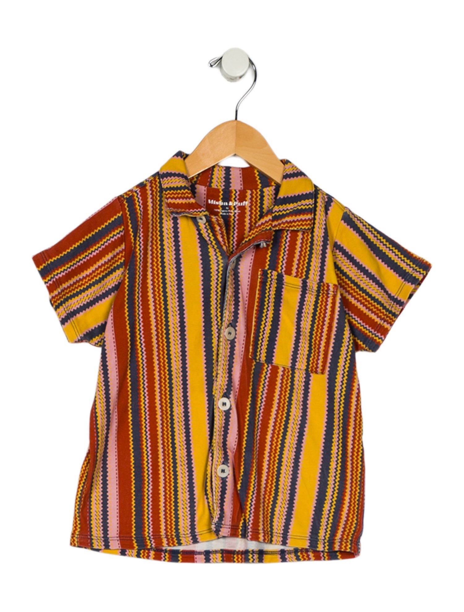 Misha and Puff Boys' Button Up Top