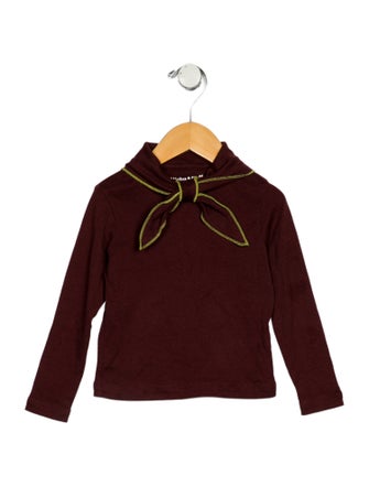 Misha and Puff toddler girls' brown and green top