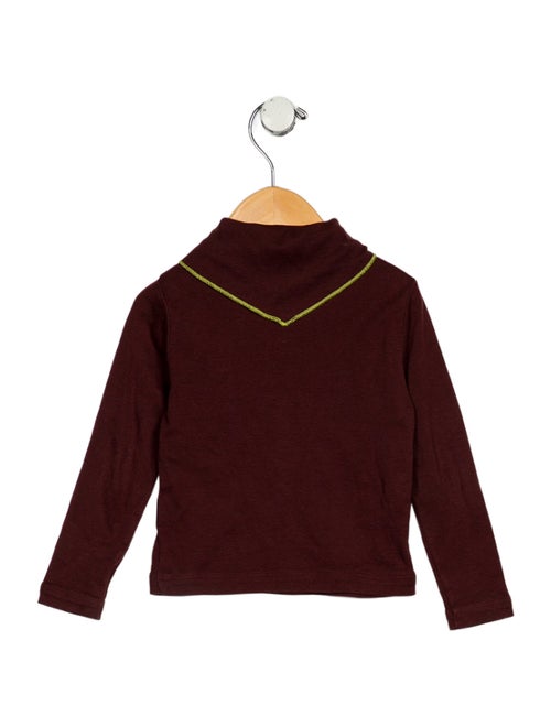 Misha and Puff toddler girls' brown and green top