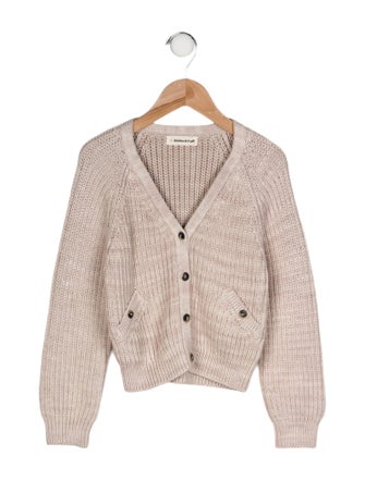Misha and Puff Solid Woven Cardigan
