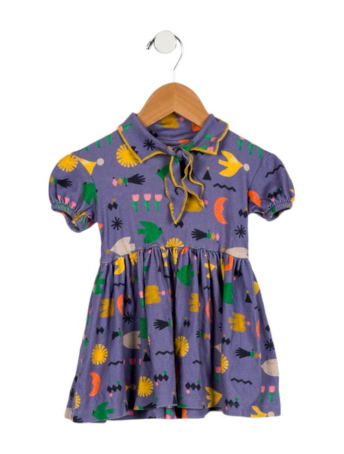 Misha and Puff Infant Girls' Pattern Print Short Sleeve Dress