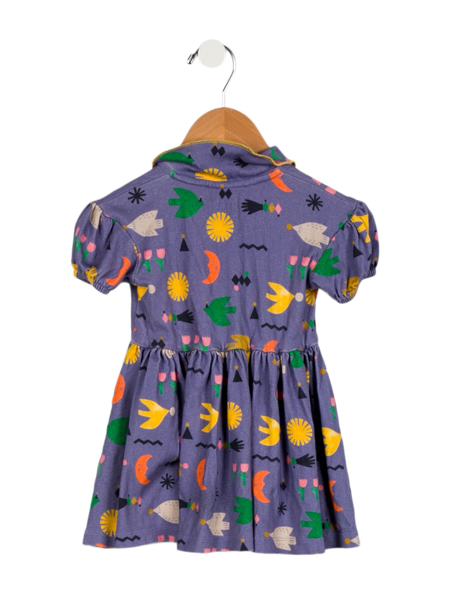 Misha and Puff Infant Girls' Pattern Print Short Sleeve Dress