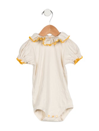 Misha and Puff Infant Girls' Solid Short Sleeve Onesie