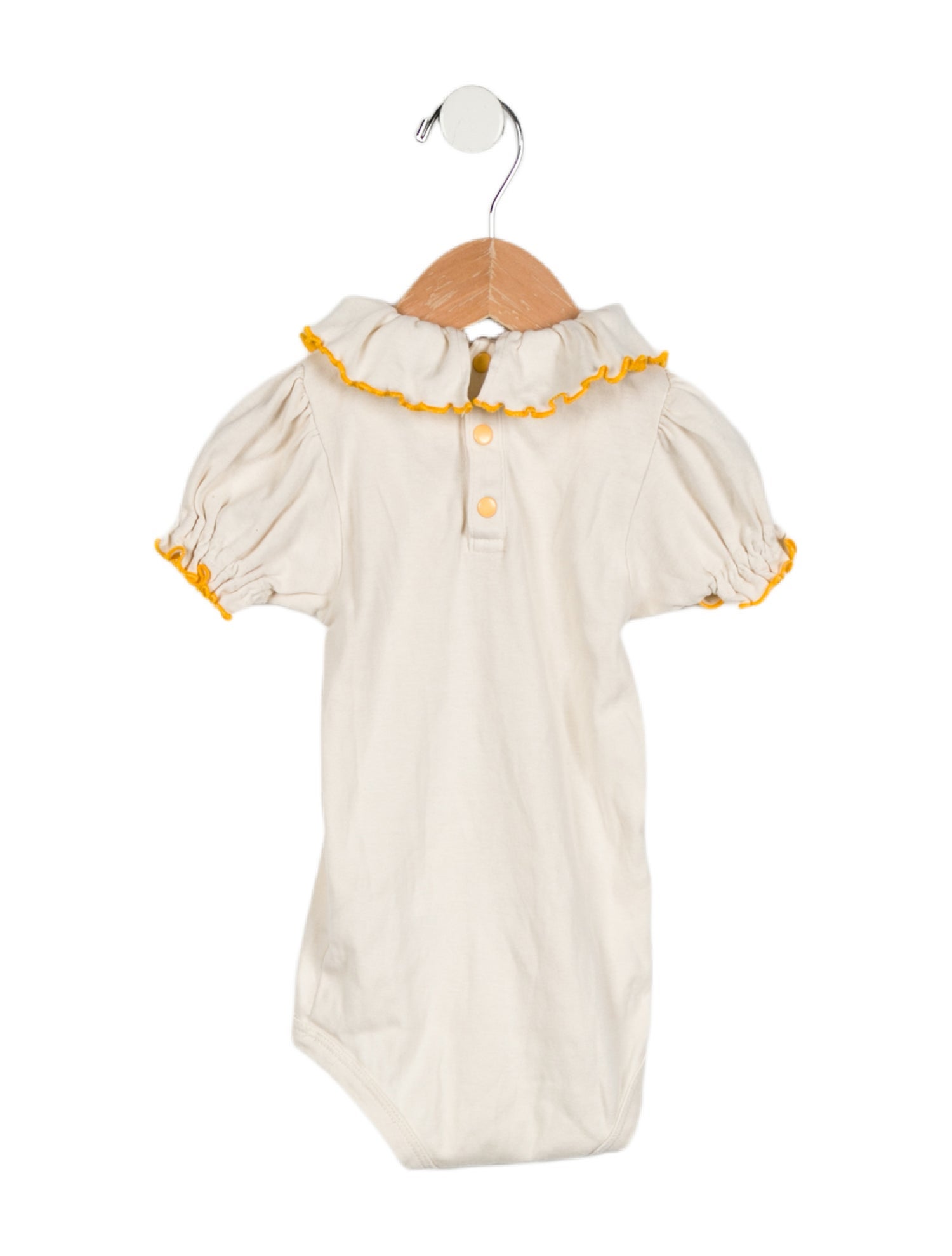 Misha and Puff Infant Girls' Solid Short Sleeve Onesie