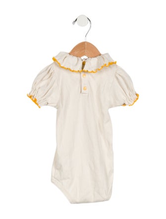 Misha and Puff Infant Girls' Solid Short Sleeve Onesie