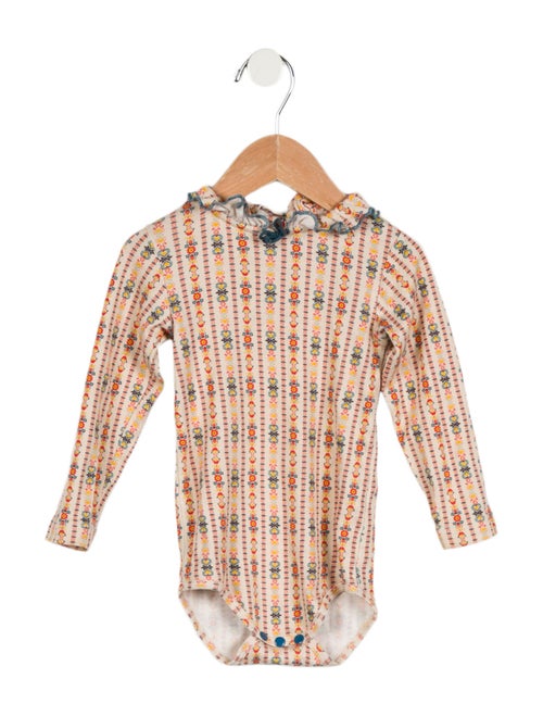 Misha and Puff Infant Girls' Pattern Print Long Sleeve Onesie