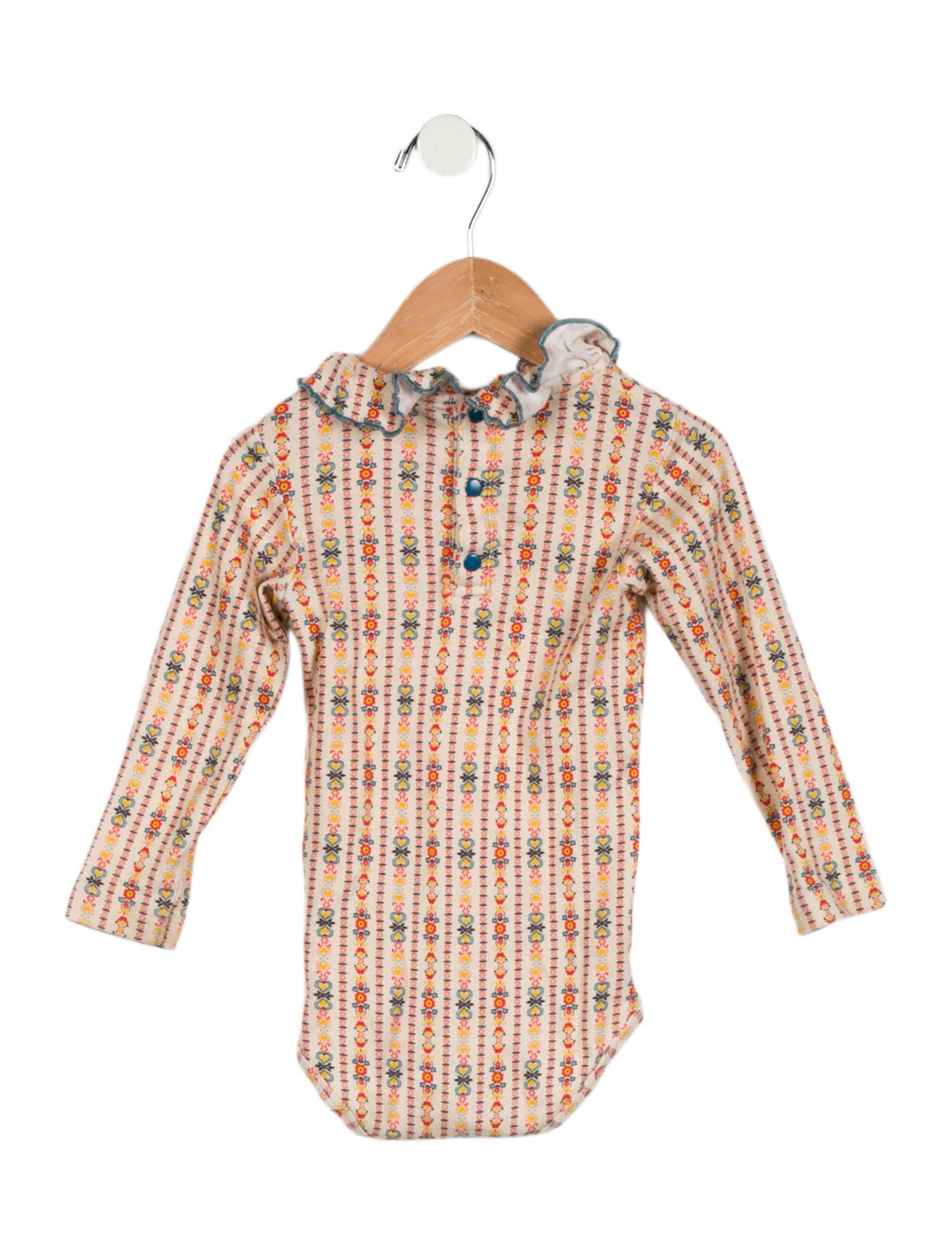 Misha and Puff Infant Girls' Pattern Print Long Sleeve Onesie