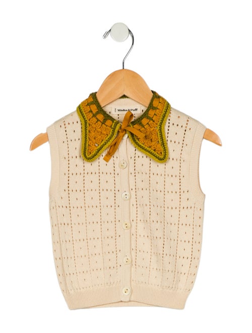 Misha and Puff Girls' Crochet Knit Vest