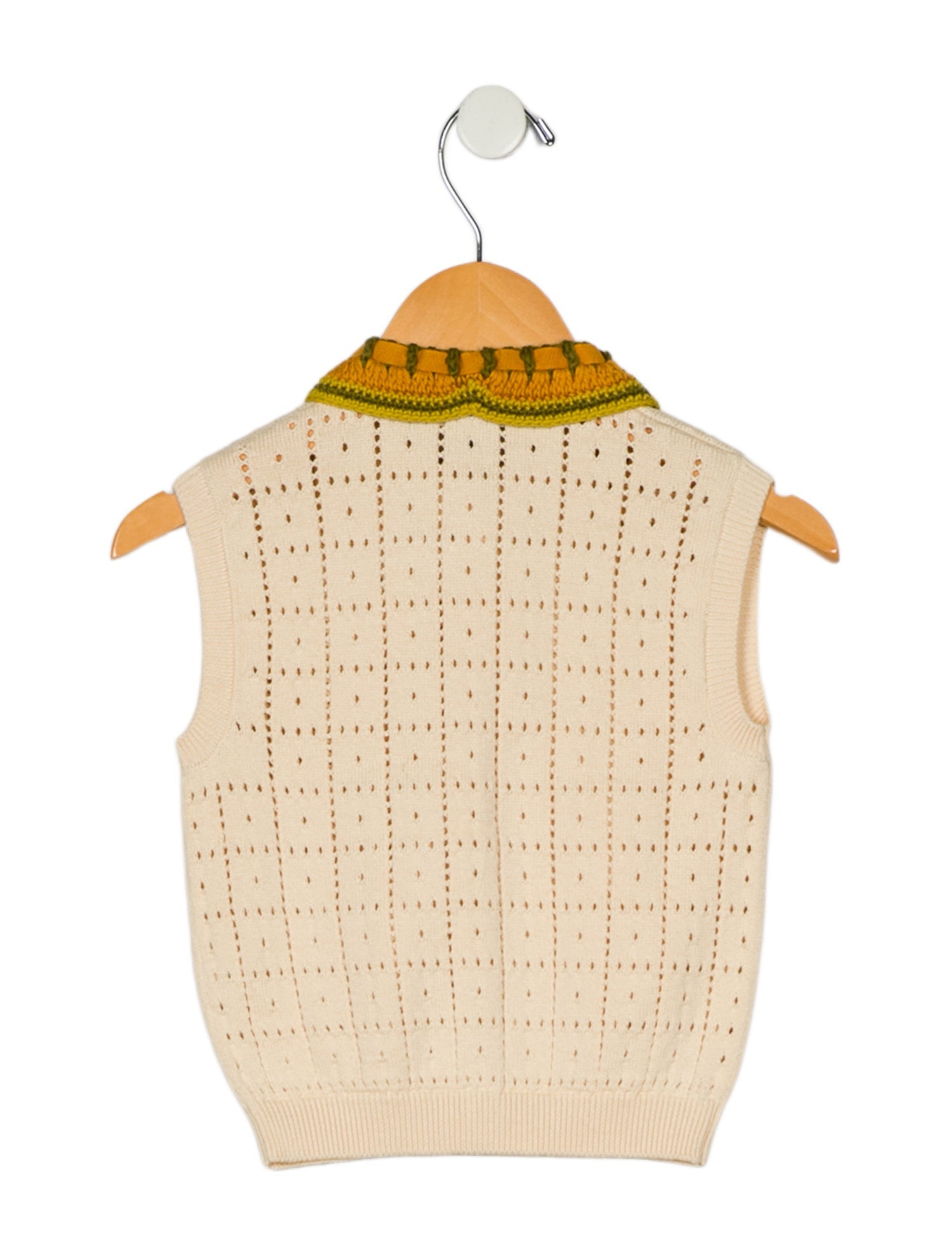 Misha and Puff Girls' Crochet Knit Vest