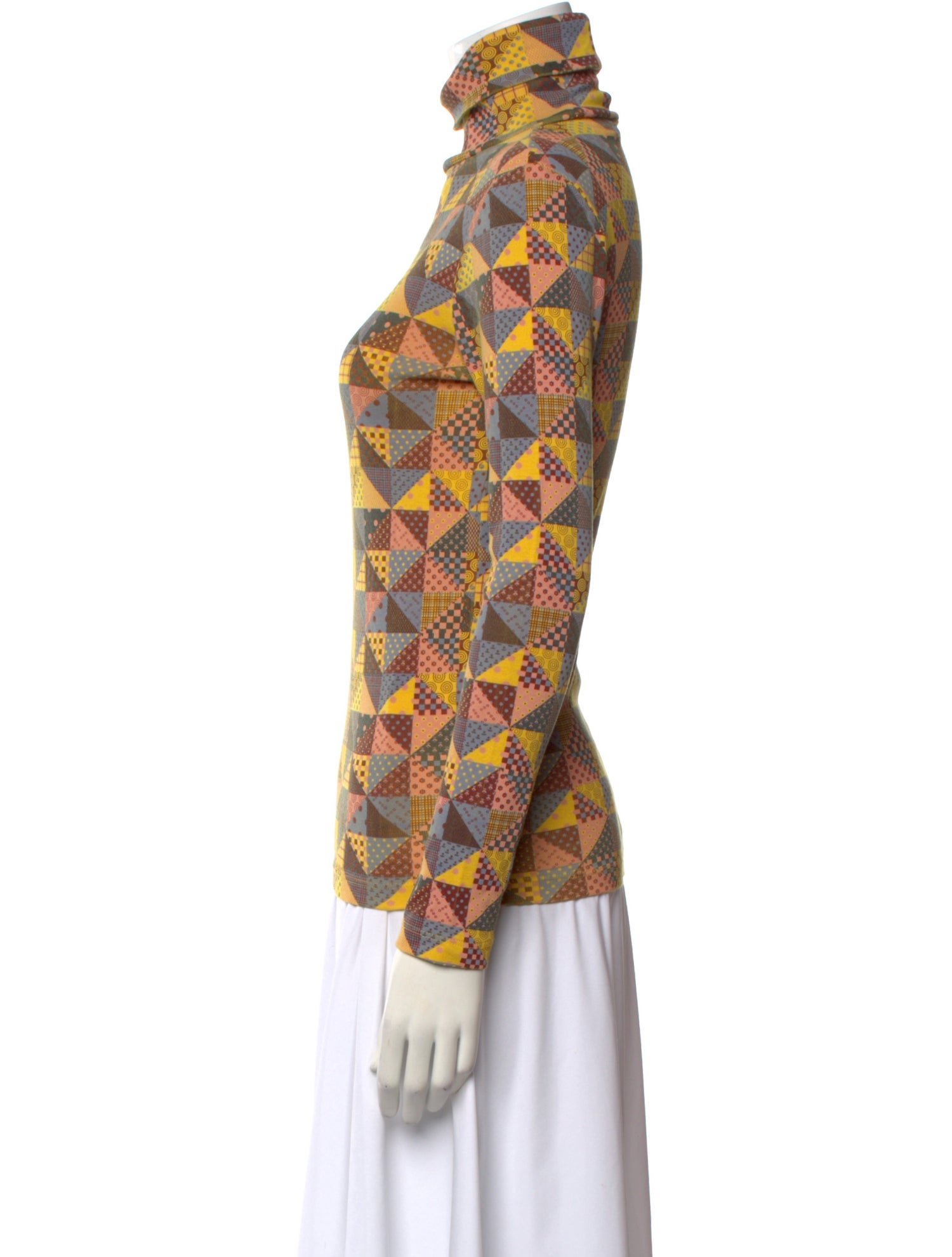 Misha and Puff Printed Turtleneck Blouse