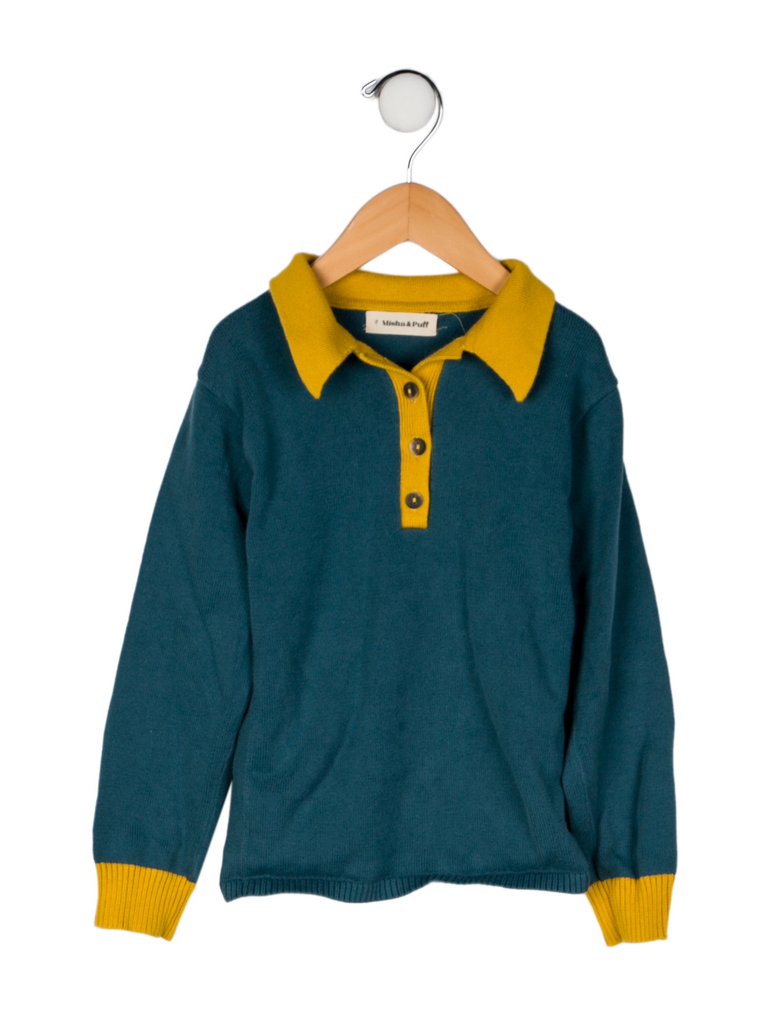 Misha and Puff Boys' Colorblock Woven Sweater