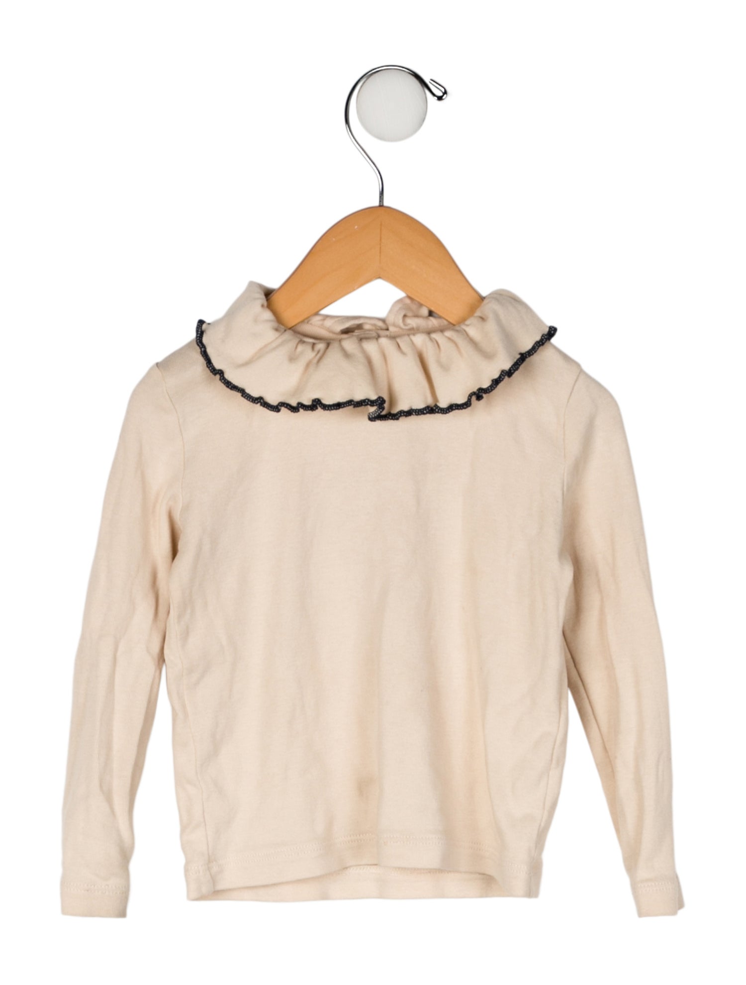 Misha and Puff Toddler Girls' Ruffled Accent Long Sleeve Top