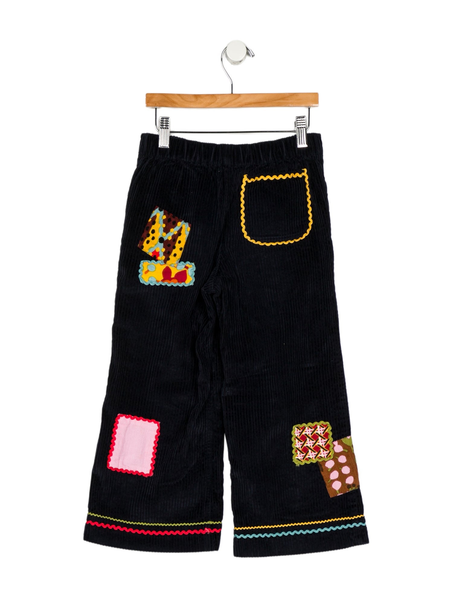 Misha and Puff Girls' Embroidered Ribbed ants