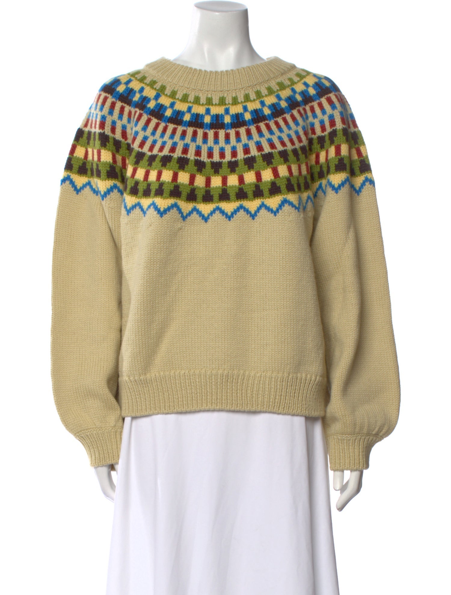 Misha and Puff Wool Printed Sweater